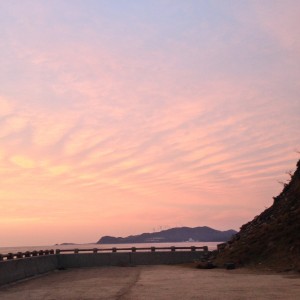 秋の雲_鳴門海峡